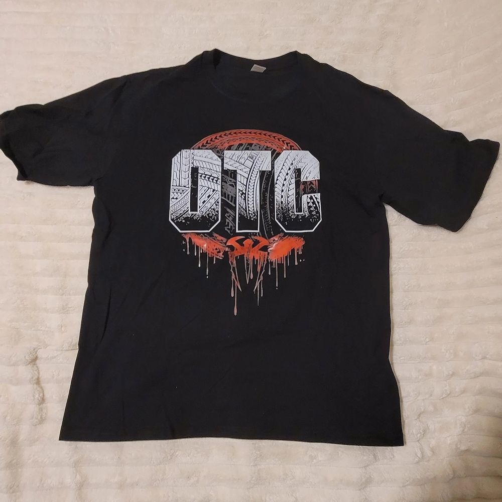 WWE Style Roman Reigns OTC Black Graphic T-Shirt